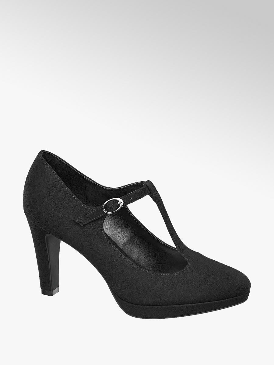 Graceland Spangen Pumps mit T Strap | DEICHMANN AT DEICHMANN DAMEN HIGH Heel Gr. 39 EUR 5,00 | PicClick DE